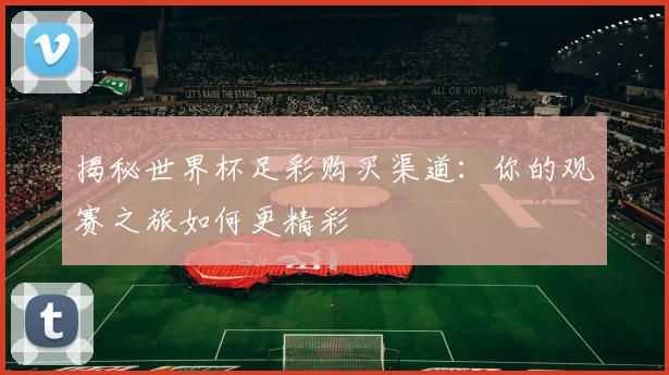 揭秘世界杯足彩购买渠道：你的观赛之旅如何更精彩